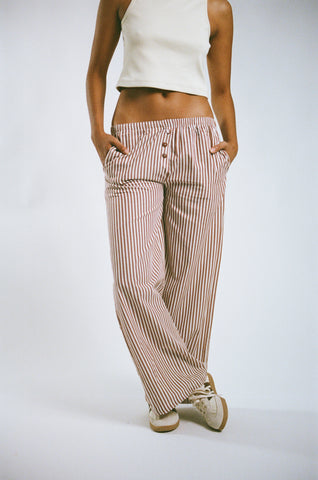 Boxer Pants Chocolate Stripe