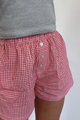 Boxer Shorts Red Gingham